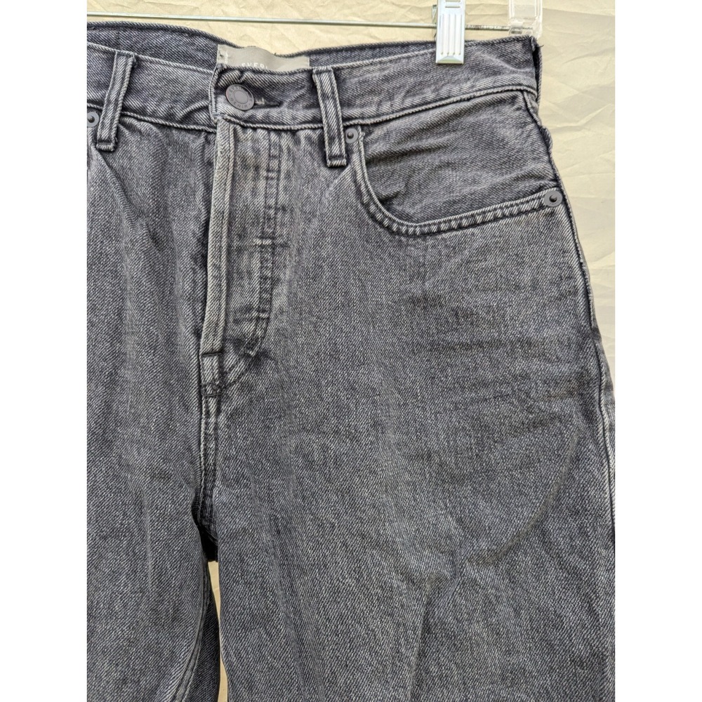 Everlane The 90s Cheeky Jeans Organic Cotton Black Distressed Ankle Size 26 - Picture 2 of 8